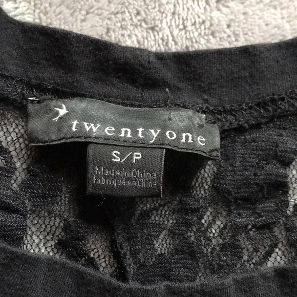 Forever 21 Sheer Black Lace Top - Picture 4 of 6